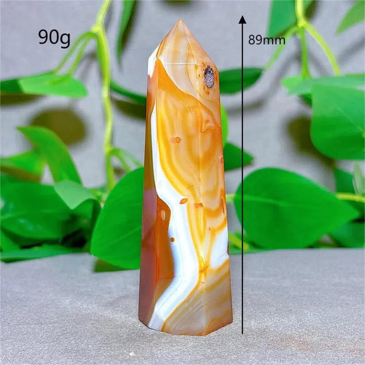 Carnelian Agate Crystal Tower