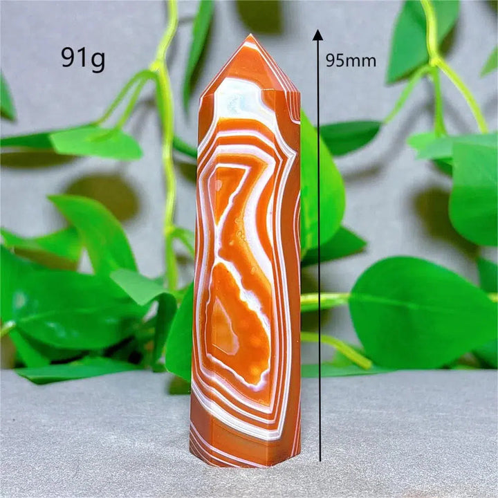 Carnelian Agate Crystal Tower