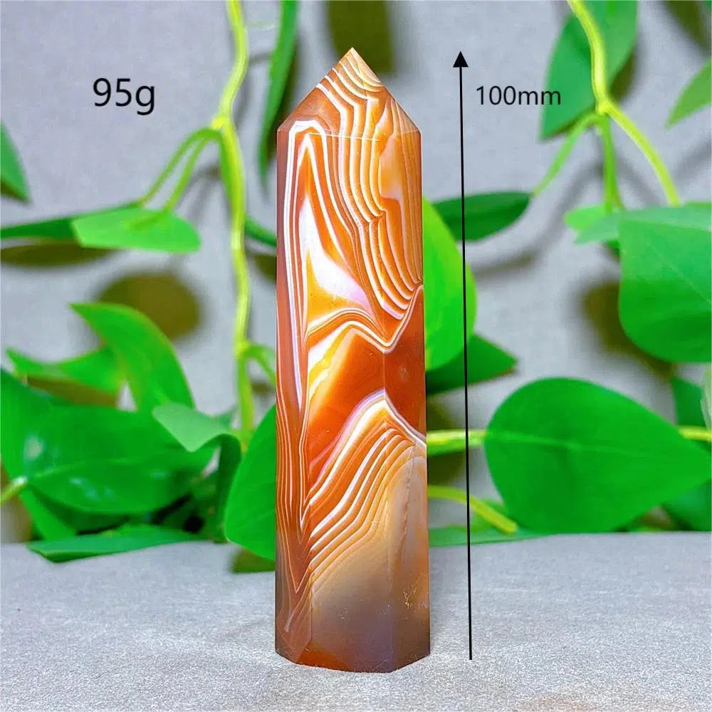 Carnelian Agate Crystal Tower