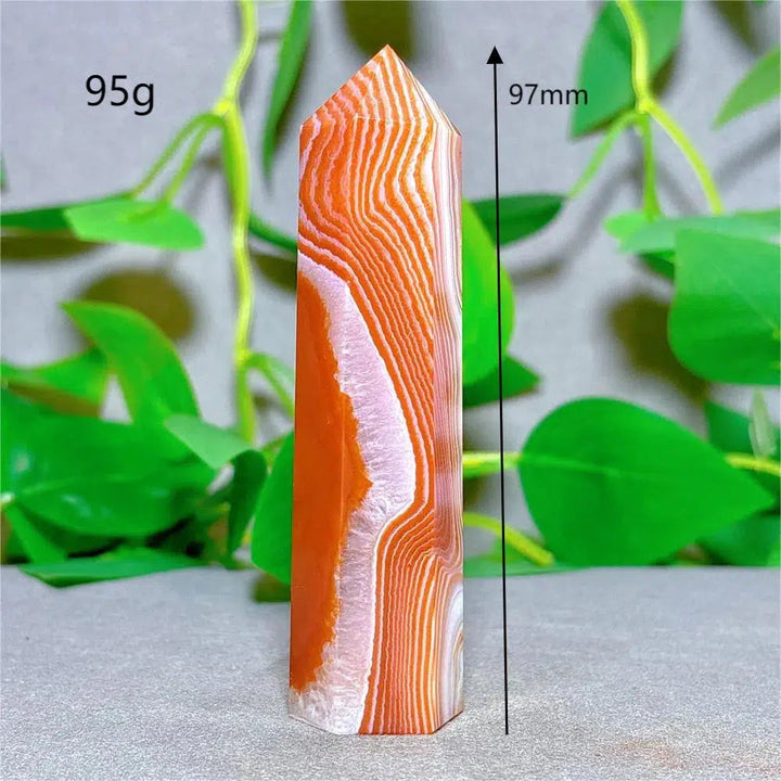 Carnelian Agate Crystal Tower