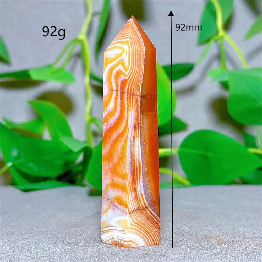 Carnelian Agate Crystal Tower