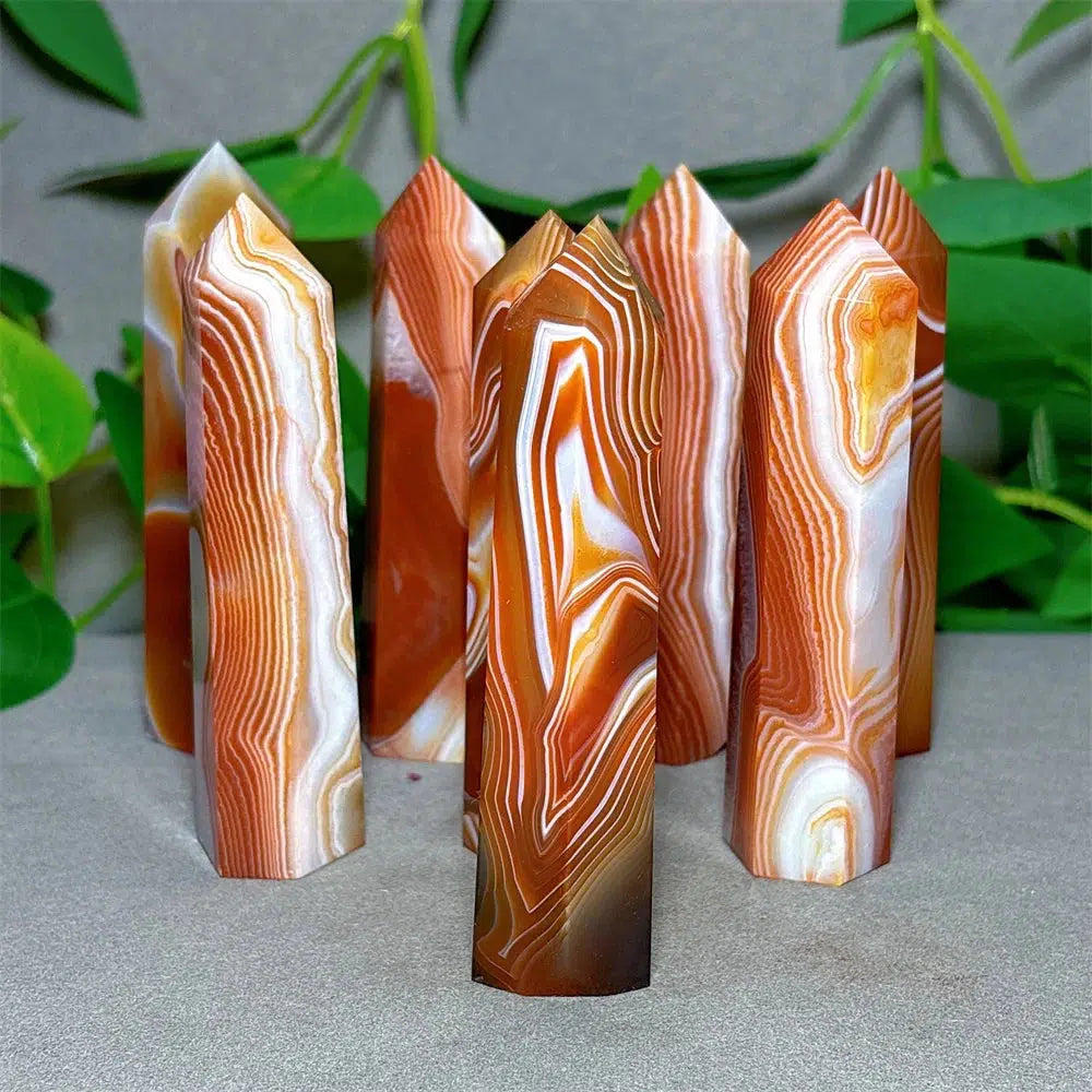 Carnelian Agate Crystal Tower