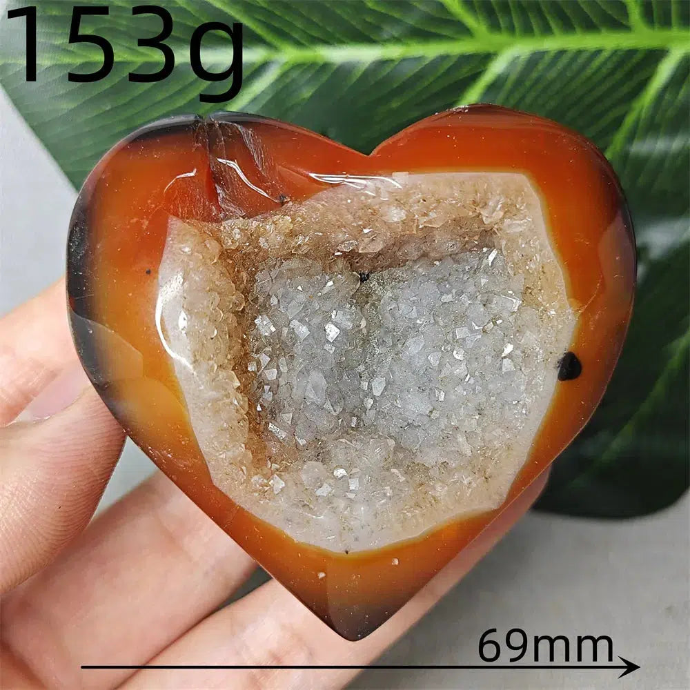 Carnelian Agate Heart