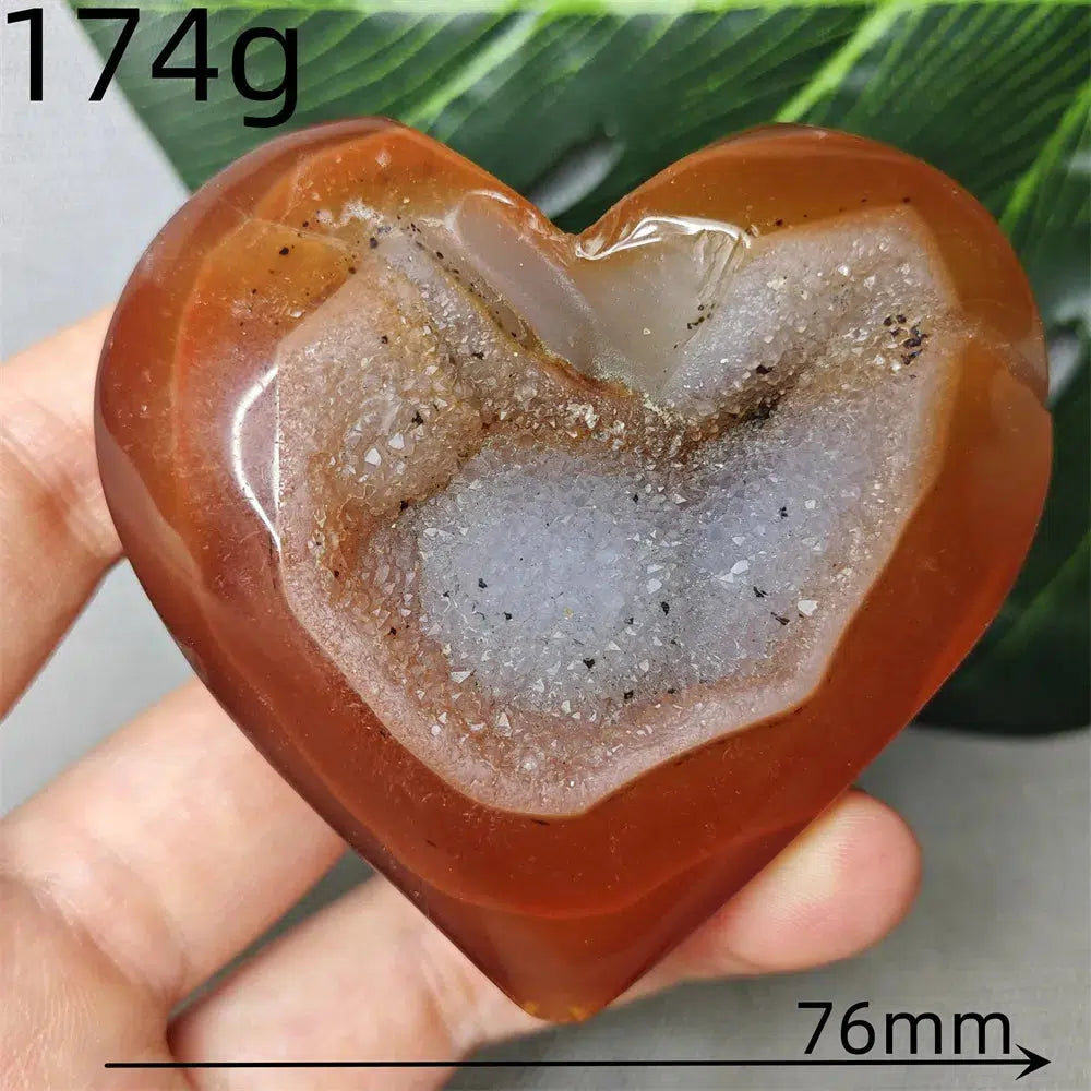 Carnelian Agate Heart