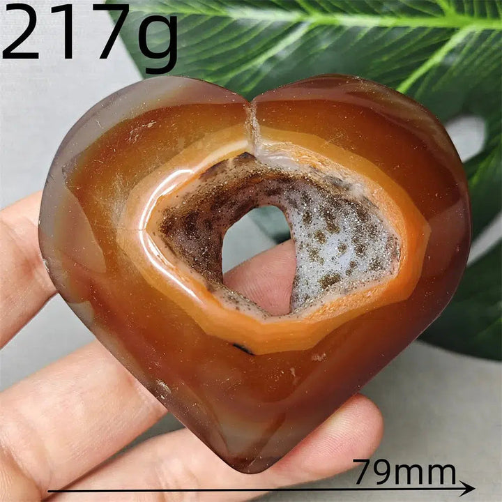 Carnelian Agate Heart