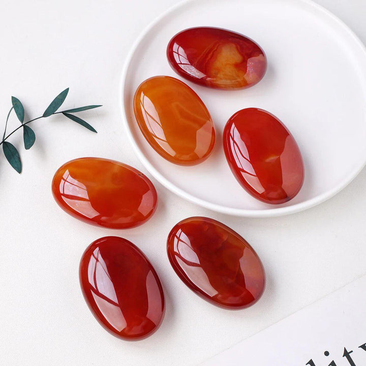 Carnelian Agate Palm Stone