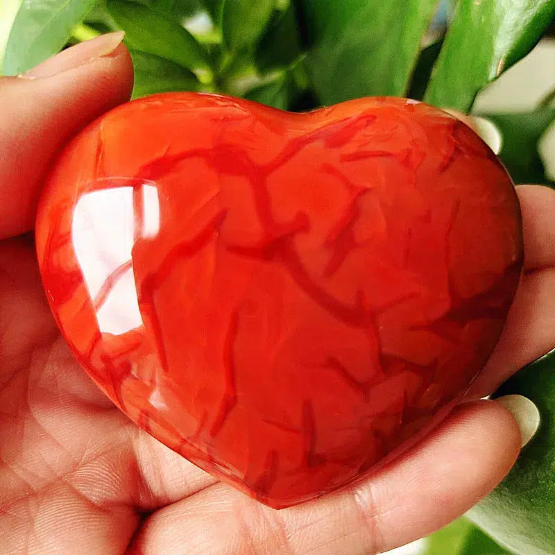 Carnelian Crystal Heart