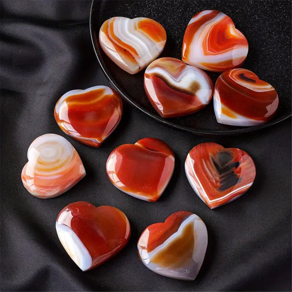 Carnelian Crystal Heart