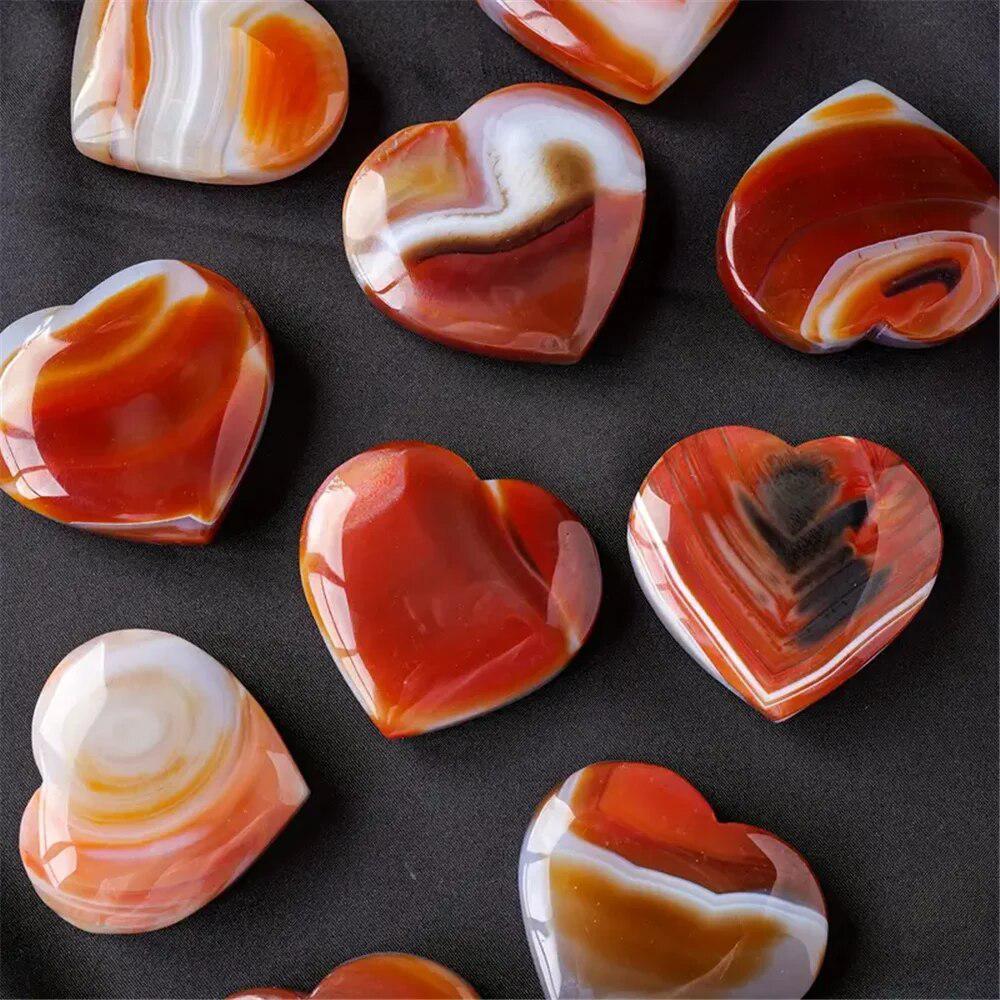 Carnelian Crystal Heart