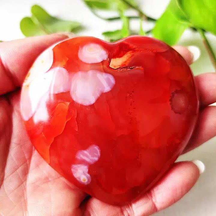 Carnelian Crystal Heart