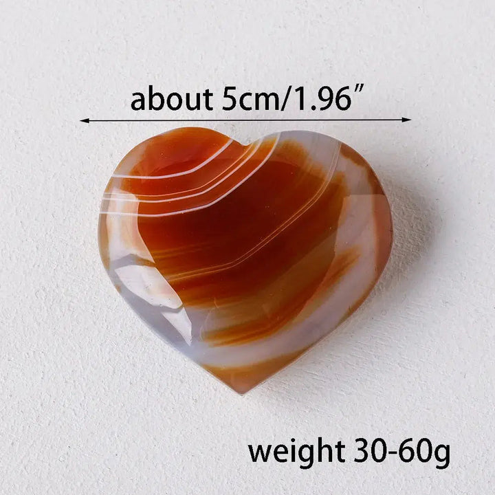 Carnelian Crystal Heart