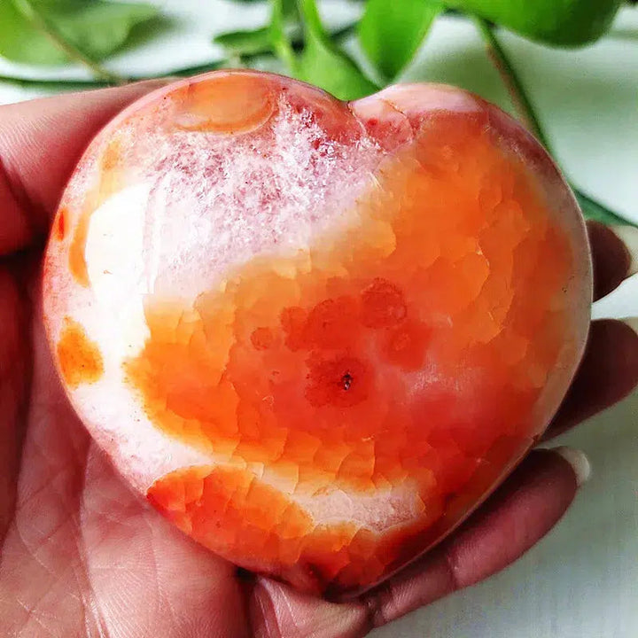 Carnelian Crystal Heart