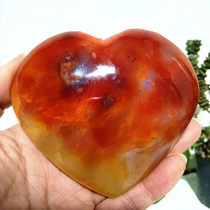 Carnelian Crystal Heart