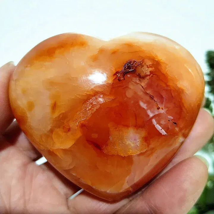 Carnelian Crystal Heart