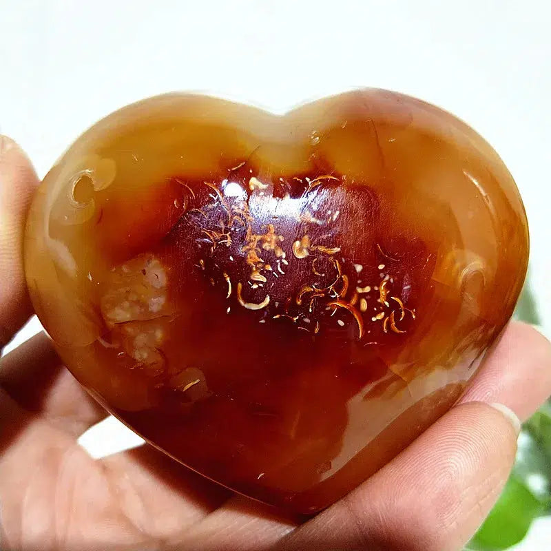 Carnelian Crystal Heart