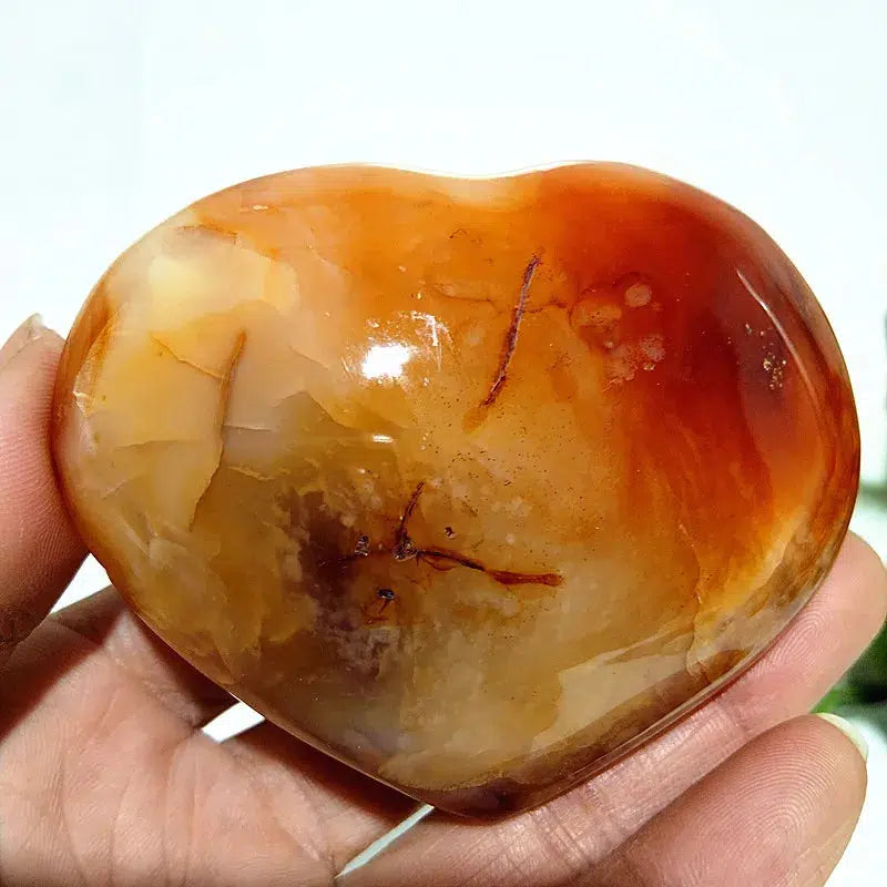 Carnelian Crystal Heart