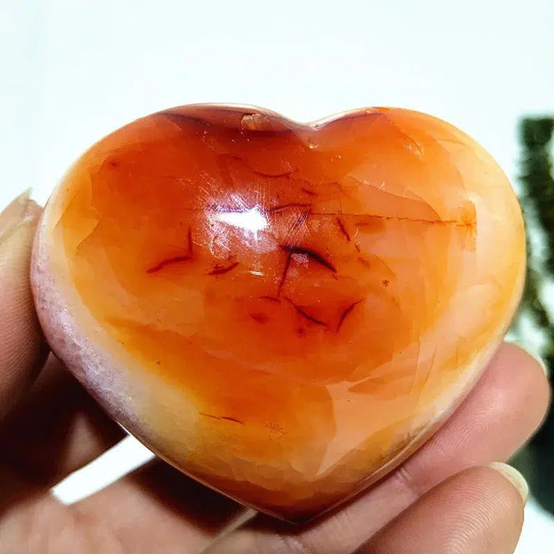 Carnelian Crystal Heart