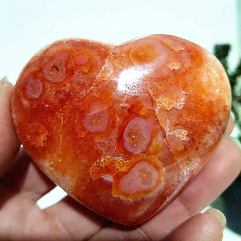 Carnelian Crystal Heart