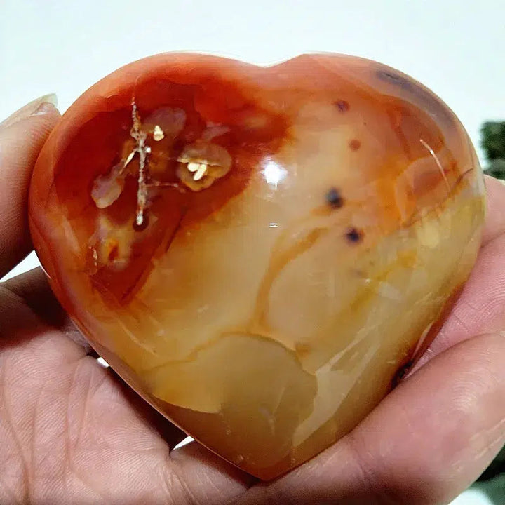 Carnelian Crystal Heart