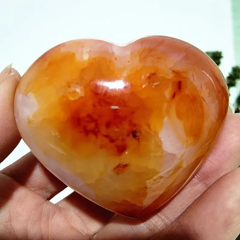 Carnelian Crystal Heart