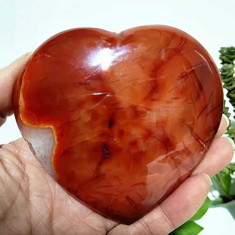 Carnelian Crystal Heart