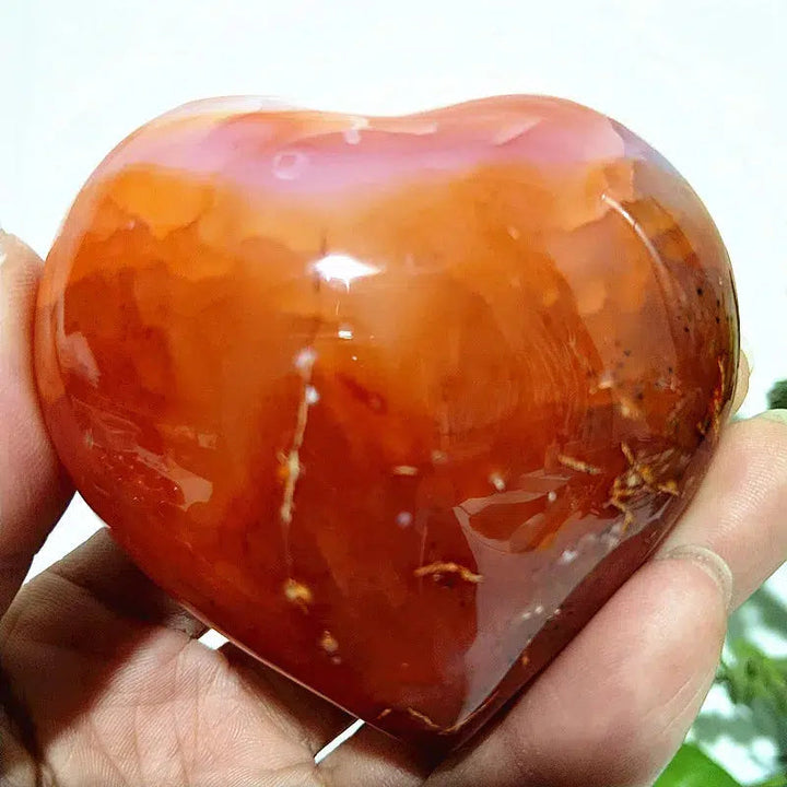 Carnelian Crystal Heart