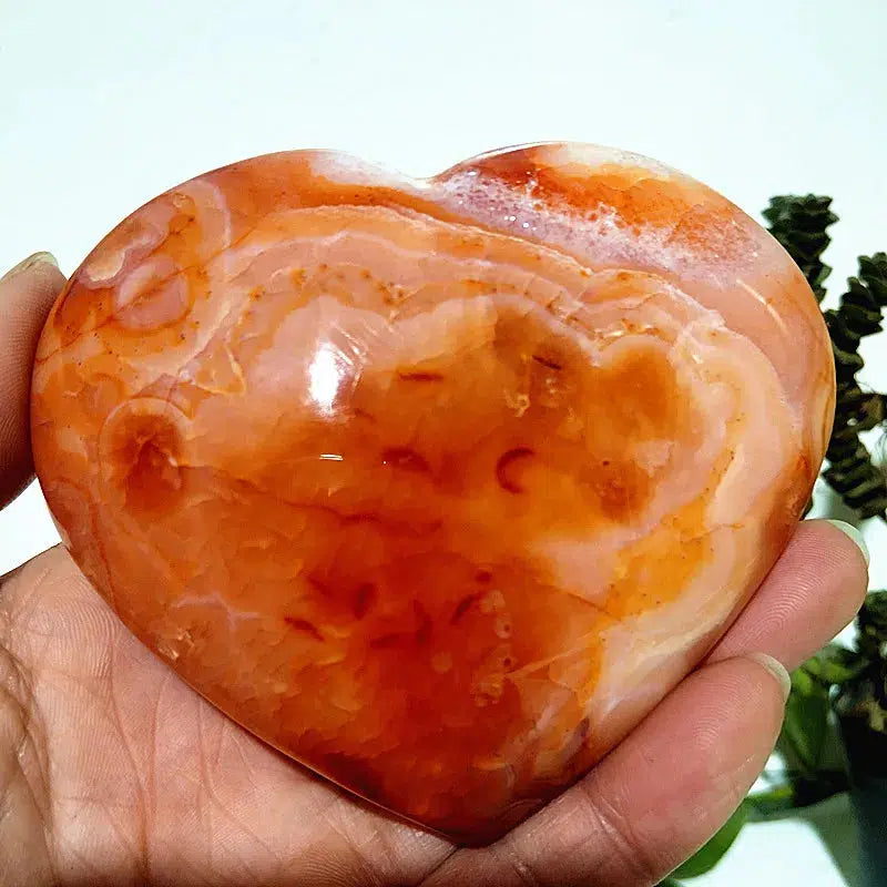 Carnelian Crystal Heart