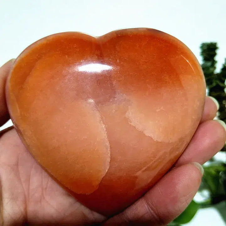 Carnelian Crystal Heart