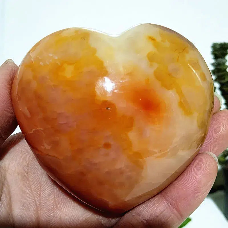 Carnelian Crystal Heart