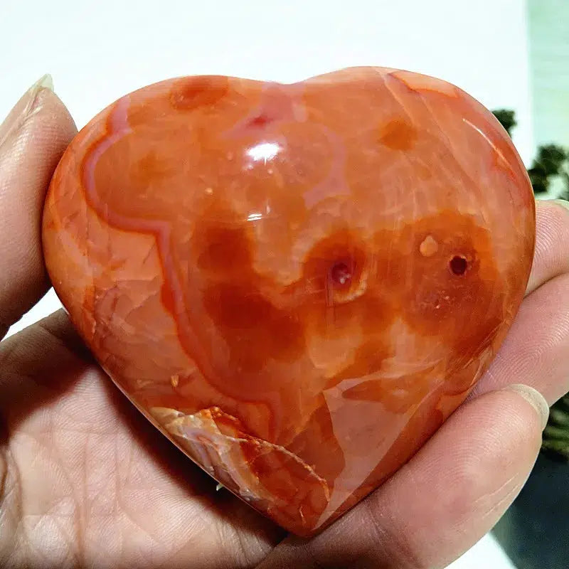 Carnelian Crystal Heart