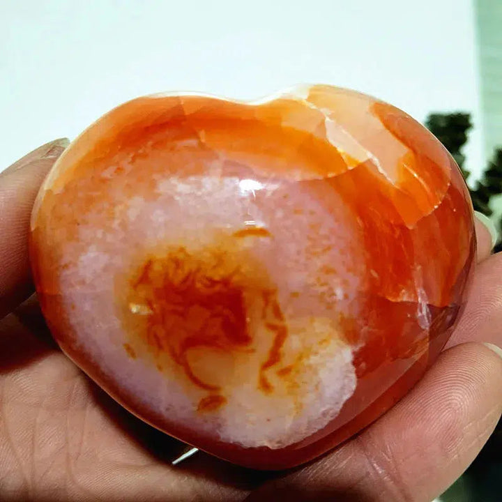 Carnelian Crystal Heart