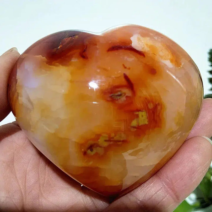 Carnelian Crystal Heart