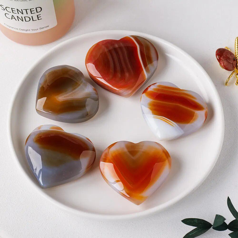 Carnelian Crystal Heart