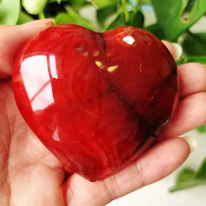 Carnelian Crystal Heart