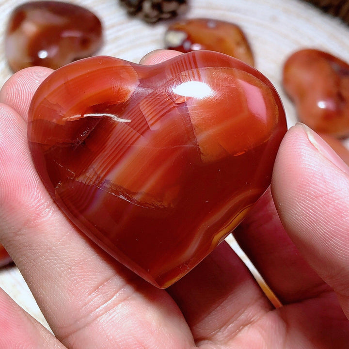 Carnelian Druzy Heart