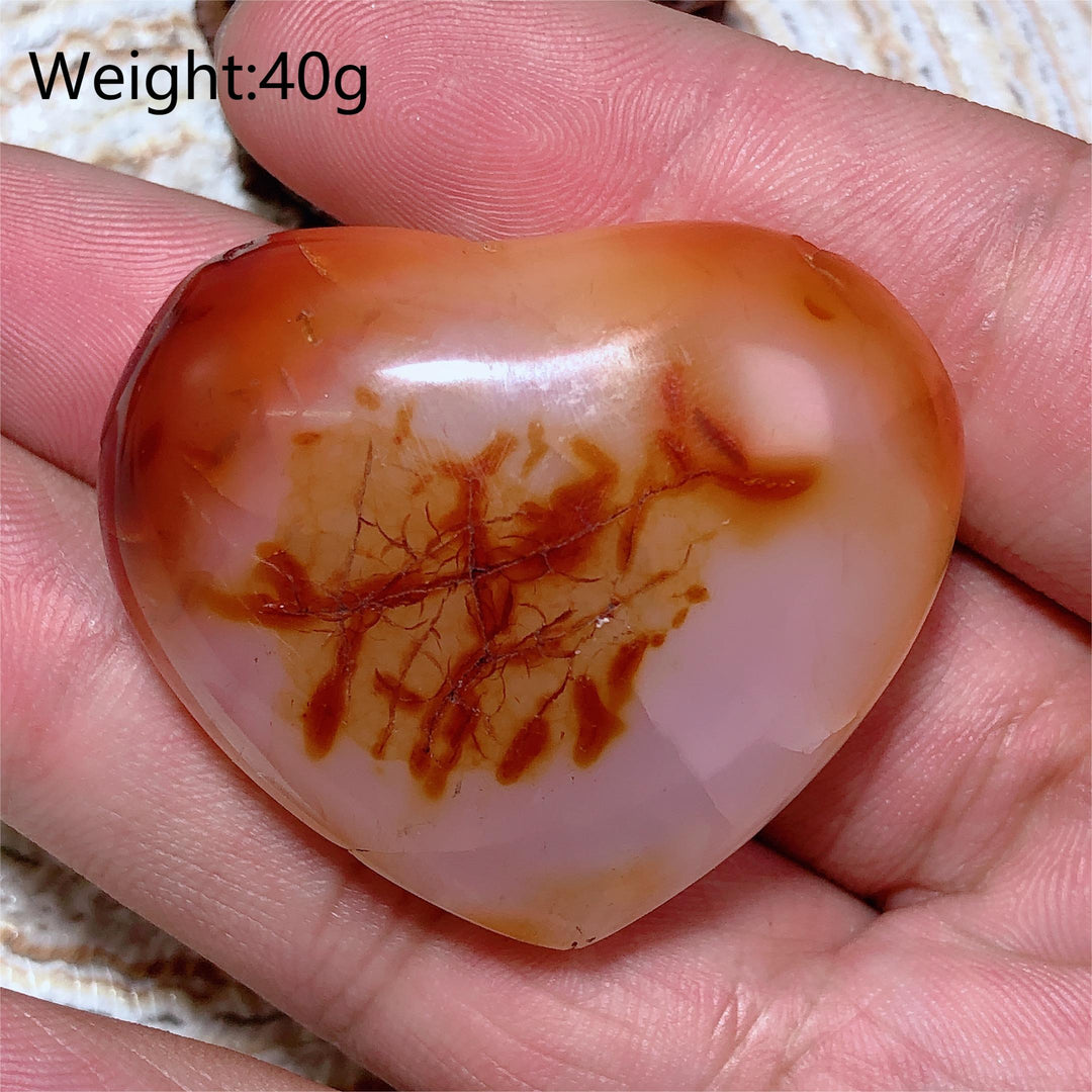 Carnelian Druzy Heart