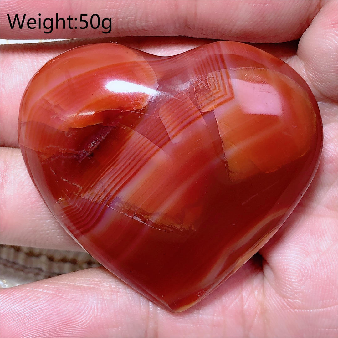 Carnelian Druzy Heart