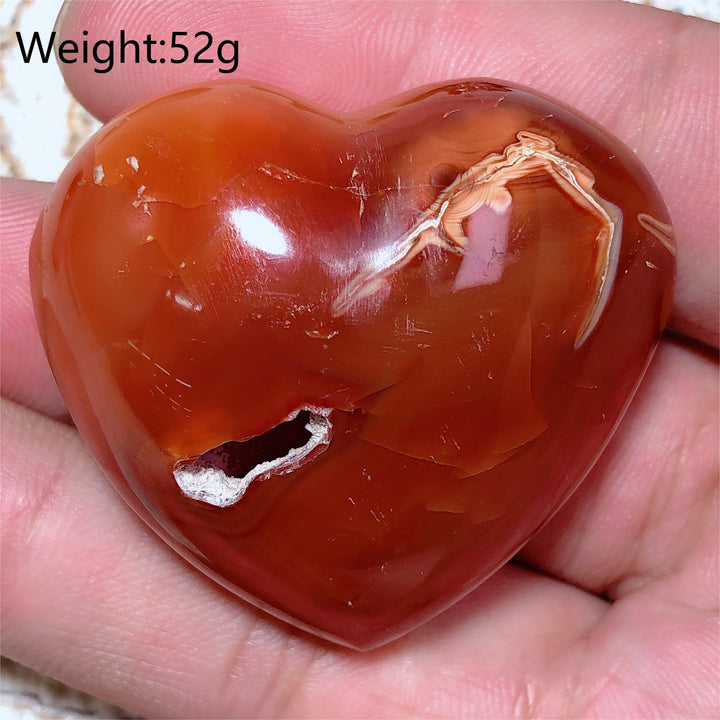 Carnelian Druzy Heart