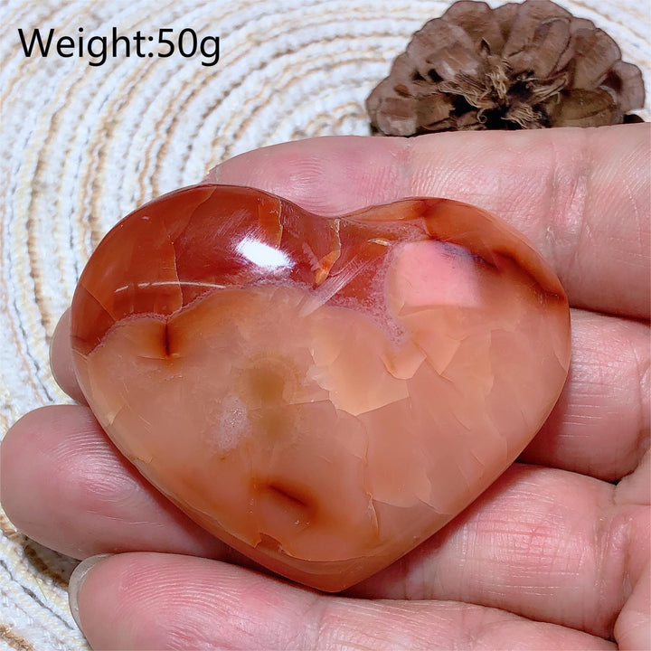 Carnelian Druzy Heart