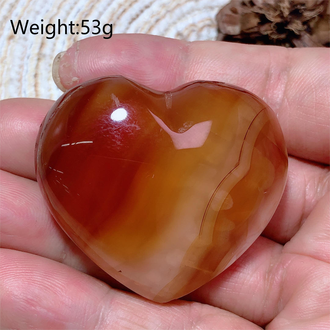 Carnelian Druzy Heart