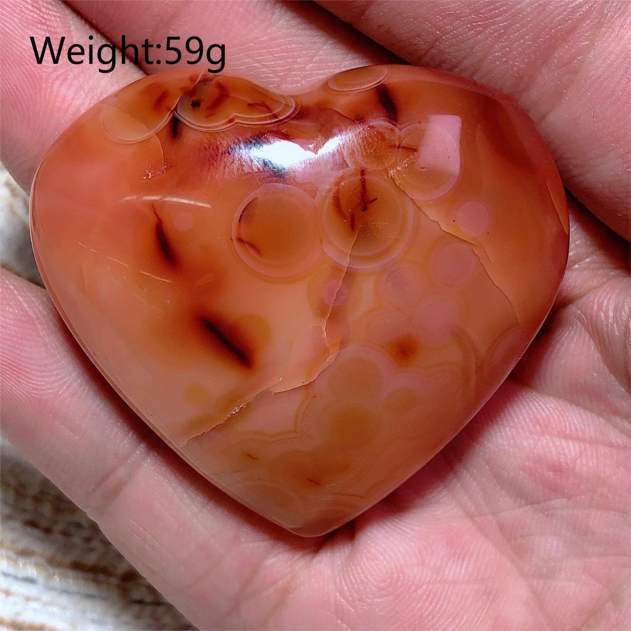 Carnelian Druzy newest Heart, Carnelian Heart