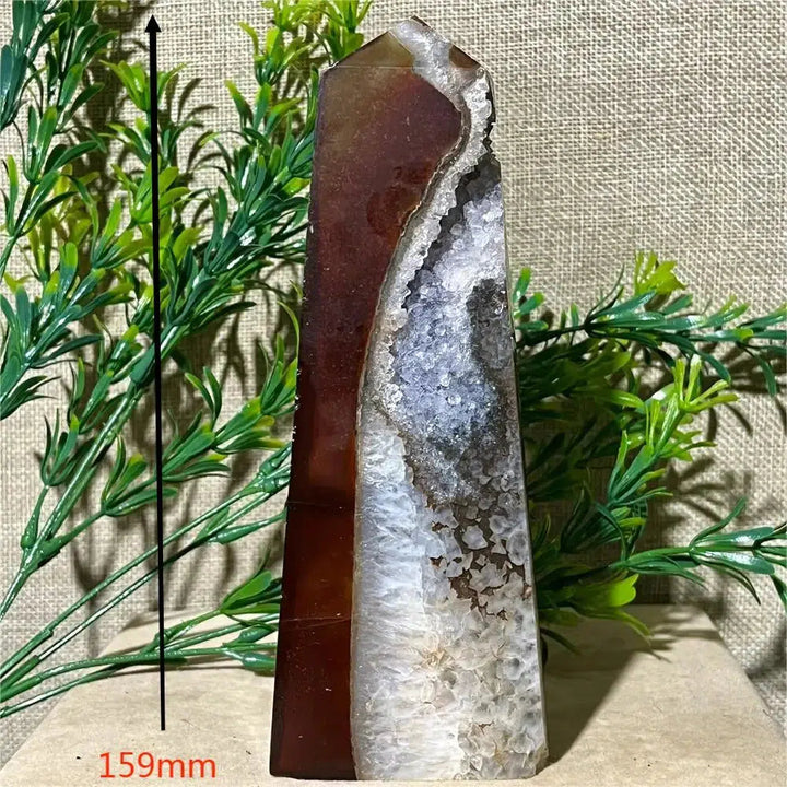 Carnelian Druzy Tower