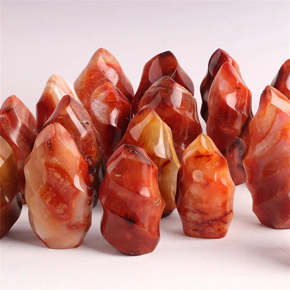 Carnelian Flame Carving