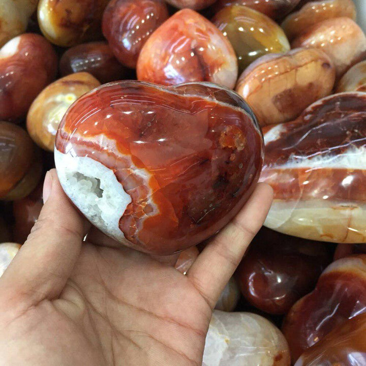 Carnelian 'Puffy' Heart