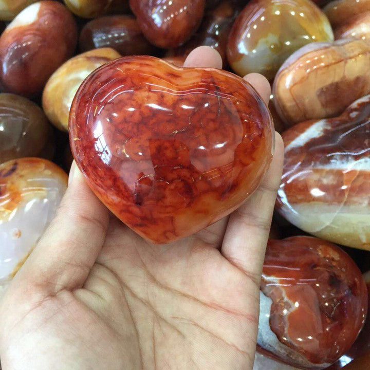 Carnelian 'Puffy' Heart