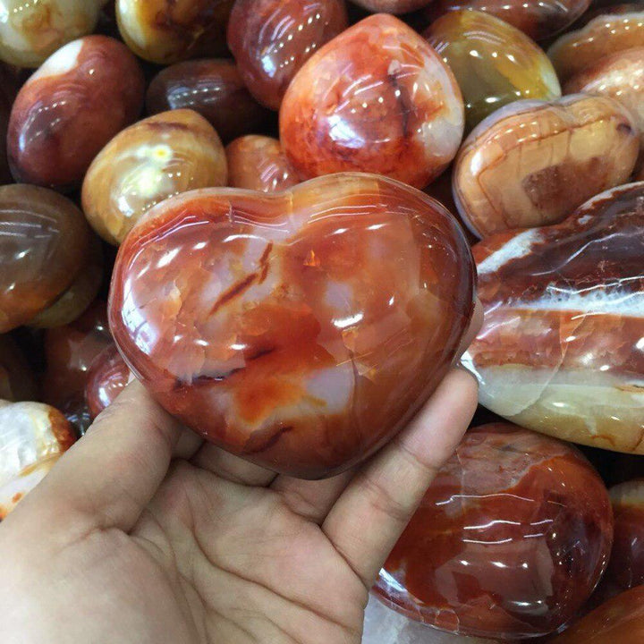 Carnelian 'Puffy' Heart