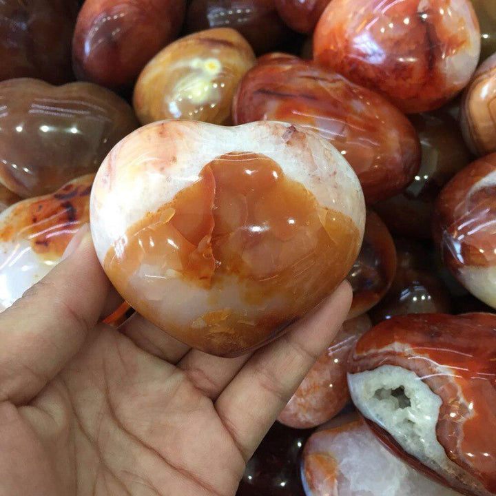 Carnelian 'Puffy' Heart