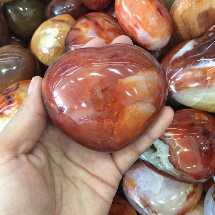 Carnelian 'Puffy' Heart