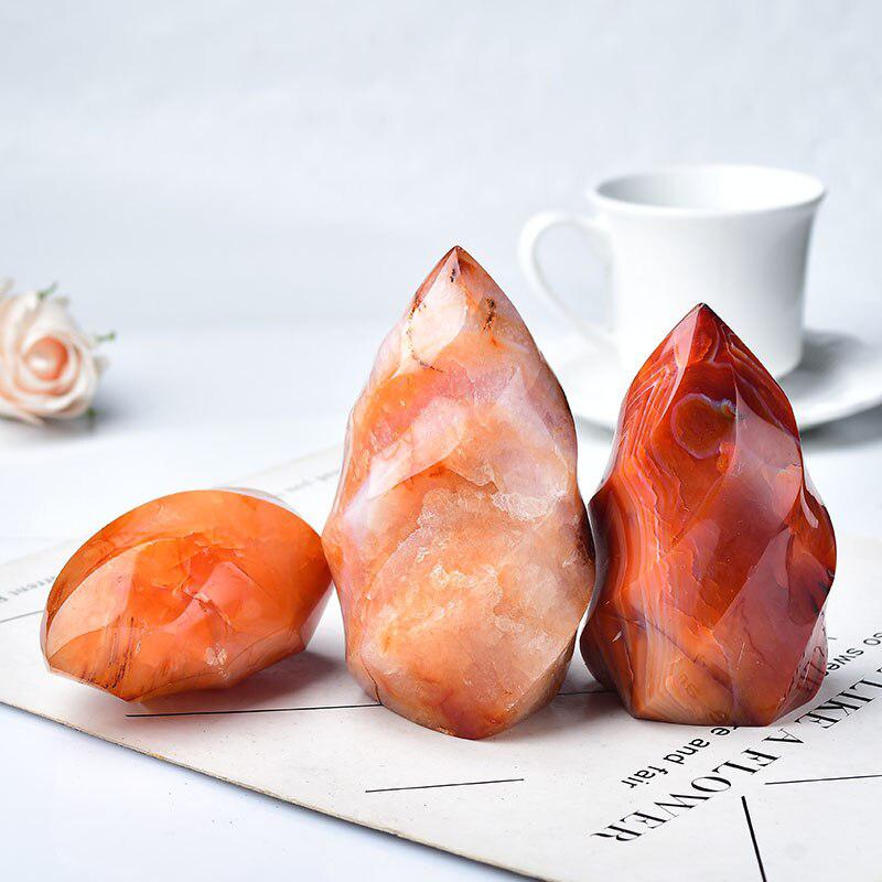 Carnelian Red Agate Flame