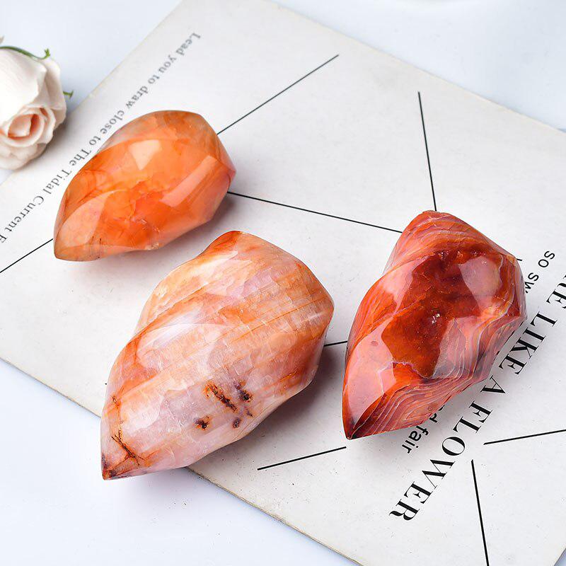 Carnelian Red Agate Flame